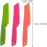 Dječji nož plastični kuhinjski noževi za pečenje djece sigurno kuhanje najlonskih noževa sa nazubljenim