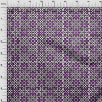 Onuproone svilena tabby ljubičasta tkanina geometrijska i cvjetna blok haljina materijala materijala