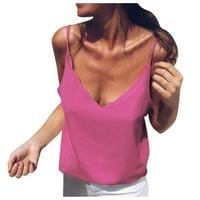 PXiakgy Tank top for women top košulja Solid Color čipka košulja za ženska V-izrez ljetni prsluk ženska