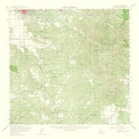 Mapa Topo - Hemet California Quad - USGS - 23. 28. - Mat Art Paper