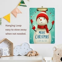 Božićni slatki mali veseli snježni međuspremnik od drveta zagrevanje drveta i povlačenje za standardno pismo