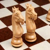 Kombinacija Meghdoot Staunton serija Drveni šah u Bud Rose & BO Wood - 3.2 King sa šahovskim pločama