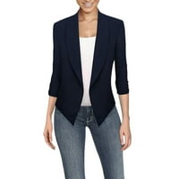 Dyfzdhu Blazers za žene Business Casual Custo dugih rukava jakna plus veličina Slim Office Blazer