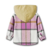 HGW zimski kaputi za dječake Toddler Boys Girls Košulja kaput jakna plaćena djeca s dugim rukavima na