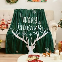 Exclusivo Mezcla Fleece bacanje, ultra plišani božićni odmor tiskani baršunaste deke, lagana i ugodna-50