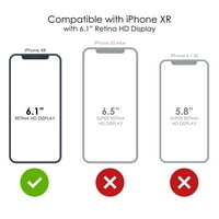 Razlikovanje Custom kožnom naljepnice Kompatibilan je s Ottebo Commuter za iPhone XR - Plava rosa natkrivena