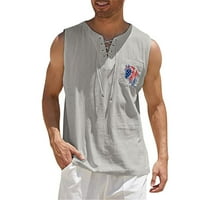 Muškarci Torbe Torbe Spremljene majice bez rukava Sive sive s