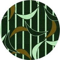 Ahgly Company u zatvorenom kvadratu uzorak zelene zmije zeleni tepih zelene površine, 8 'kvadrat