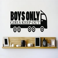 Dječaci za dizajn zida samo kamionske djevojke čuvaju