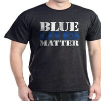 Cafepress - Plavi liveni majica tamna majica - pamučna majica