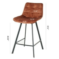 Moderna dizajnerska stolica za dizajn, set od 2 udobne nordijske stolice, modernog gvožđa visoke stolice