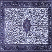 Ahgly Company u zatvorenom kvadratu Perzijski plavi tradicionalni prostirke područja, 3 'kvadrat