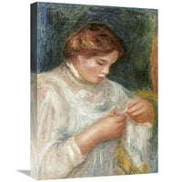 u. The Beamstress Art Print - Pierre-Auguste Renoir