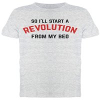 Lijena revolucija iz kreveta citat muške majice
