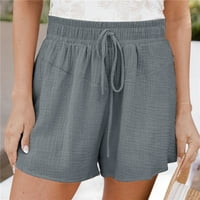 XYSAQA Plus kratke hlače za žene Ljeto Casual Comfy elastične strugove Hlače S-5XL