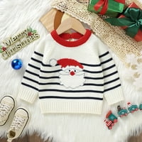 ESHO 6M-3T Toddler Baby Boy Girl Božićni džemperi Slatke reindeer Santa pleteni puloveri