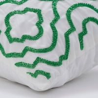 Kauč ​​na razvlačenje, jastuk bijeli, dizajner bijeli bacanje jastučni poklopac kauča, zelena klesana