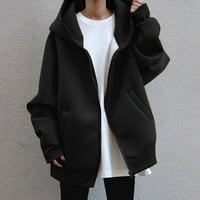 Adviicd ženske kapute ženske puffer jakna sa prugastom kapuljačom