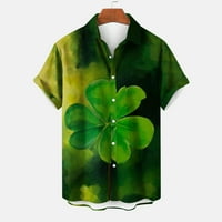 St. Patricks Day Pulover Women Plus Veličina Tunic vrhovi labava osnovna majica Spring Y2K Lagana mekana bluza St. Patrick Tops Jedna džepna majica Casual Bluze XXXXL