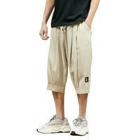 Yubnlvae muške šorc muške sportske kratke hlače prugasta jogging dno ljetne pantalone za trening s džepovima
