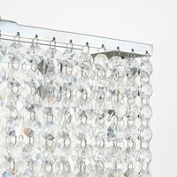 Moderan pravokutni kristalni luster za kišnu privjesak viseći svjetlosni učvršćivanje 32