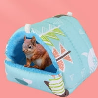 Realyc hrčka krevet Lijep print plišani oblozi kaveza pribor vjeverica viseće gnijezdo za viseće životinje