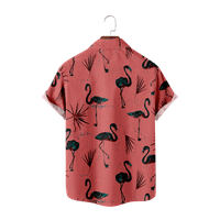 Hawaii modni cvjetovi Flamingo Muške košulje Kratki rukav Dječaci Ljeto Tanki materijal Kids Havajska