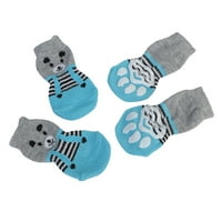 Bigstone Socks Oblik srca Ispis Udobne opreme za pse Neklizajući za zaštitu za toplu šapu za PET