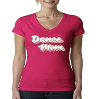 Wild Bobby Dance Mom Djevojka Sportska žena Junior Fit V-izrez Tee, malina, mala