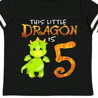 Inktastični zmaj 5. rođendan-rođendan pet poklon malih dječaka ili majica mališana