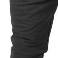 Zodggu ponude mišić Fitness Sportske hlače Muške duge hlače Slim Fit Trken fitness hlače pune dužine hlače chinos chaki jogger hlače trendy terenske hlače crna 12