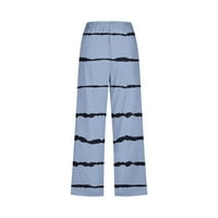 Fartey ženske pamučne pantalone džepove za crtanje elastičnih struka opuštene hlače prozračne ležerne