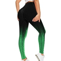 FVWitlyh joga hlače Duga dužina za žene Ženske joge Sportske tajice Pant Print Bubble Yoga hlače džepovi