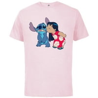 Disney Lilo i Stitch smiješni poljupci - pamučna majica kratkih rukava za odrasle - prilagođeno-meka