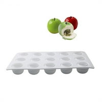 STAMENS silika gel kalup, ćelije 3D mekani šablona u obliku jabuke DIY Craft Torta Decor silikonske livenje (bijelo)
