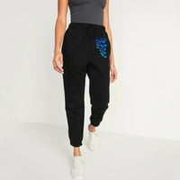 Tking modne ženske hlače Aktivne elastične struke vrećaste pantalone džepovi trening dukseri joggers hlače za žene
