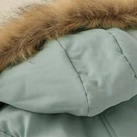 Ženski topli zadebljani kaput topli trendy zimski modni oblozi dugih rukava snijeg snijeg kaput jaknu