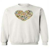 Hippie Doodles u dizajnu srca Žene -Image by Shutterstock, ženska XX-velika