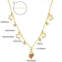 Zlatna ogrlica za žene 14K pozlaćene daklene ogrlice zlatne ogrlice Trendi ručno rađeni nakit