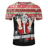 Phonesoap Muške modne povremene božićne majice Sports Ffitines na otvorenom 3D digitalni ispis majica