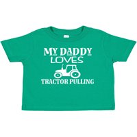 Inktastični traktor vuču tata poklon mališana majica majica ili mališana