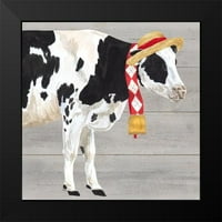 TEED, tara crna modernog uokvirenog muzeja Art Print pod nazivom - Intelektualne životinje i krava i