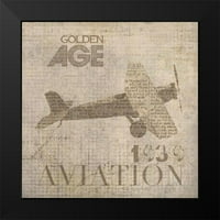 Orlov, Irena Crna Moderna uokvirena muzej Art Print pod nazivom - Custom Vintage Aviation IV