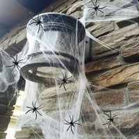 20 40 60 100 120 200 300G umjetni pauk Web užaren u tamnom groznom svjetlosnom kobwebu sa paukovima