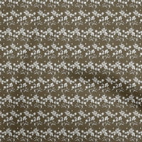 Onuone poliester Lycra smeđa tkanina cvjetna DIY odjeća za preciziranje tkanine Tkanina od dvorišta