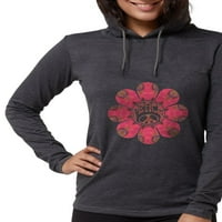 Cafepress - mir cvjetna naklonost majica s dugim rukavima - Ženska majica s kapuljačom