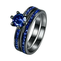Ženski prstenovi prsten poklon legura prsten vjenčani zirkon veličine šarenih prstenova