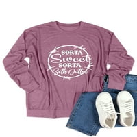 Sorta Sweet Sorta Beth Dutton Yellowstone Duks majica - Grafičke majice s dugim rukavima sa džepom za