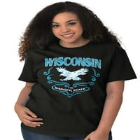Wisconsin Beaver State Feminine Coesehead Ženska grafička majica Tees Brisco Brends
