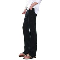 Ženske hlače za zidanje u boji širine nogu su svestrane labave fiting ravne cijevi mop hlače plus veličine